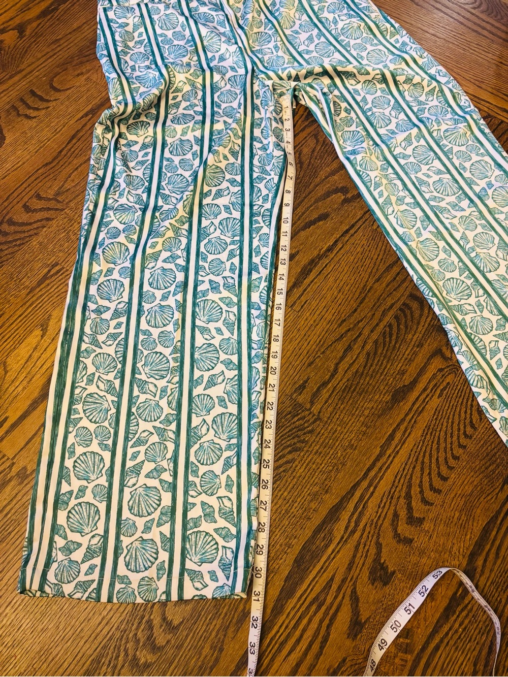 NWT Rachel Zoe Shell Print Wide Leg Pants - Picture 7 of 7